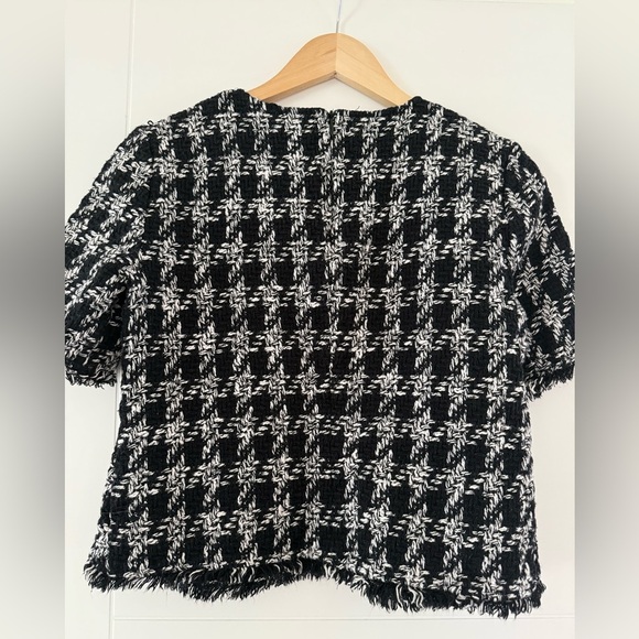 Zara Tweed Peplum Top, size medium - Picture 6 of 10